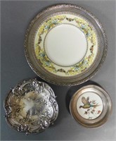 Sterling Silver Decorative Plate Grouping