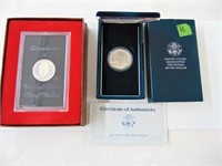 2 Silver Coins- 1971 Unc Eisenhower Dollars