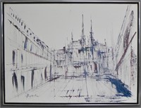 Signed Cityscape Painting