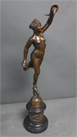 19th C Bronze Sculpture of  Roman Goddess