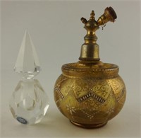 Early pattern glass perfume atomizer,