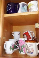 Cabinet full of coffee mugs