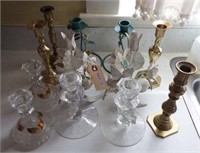Candlestick lot to include: (2) pairs of