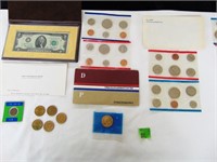 11 Coin Items-Mint Sets, 5 Dollars & More
