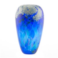 Large art glass vase