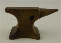 Miniature brass anvil