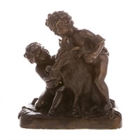 Contemporary bronze figural group