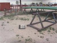 SET OF (2) 42"H X 28'L TRIANGLE PIPE RACKS (NOTE: