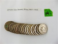 20-40% Silver Kennedy Halves 1967-1969