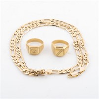Group of gold-filled jewelry