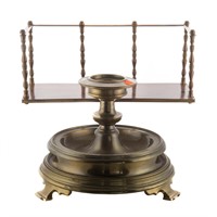 Brass capstan and book rack