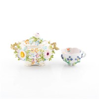 Coalport and Continental style floral china