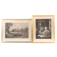 Two assorted framed artworks