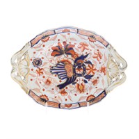 English Imari decorated dish