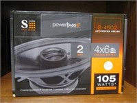 Powerbass S-4602 4 x 6  2 way Speakers- Pair
