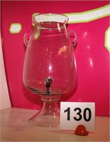 20" Glass Drink urn in box, no top