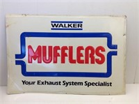 Walker Mufflers Steel Single Sided Sign  36 x 24