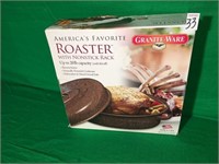 GRANITE WARE-ROASTER W/ NONSTICK RACK