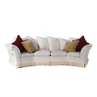 Contemporary upholstered two-piece sectional sofa