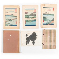 Assortment of oriental woodblock prints