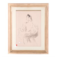 Marcel Vertes. Ballerina, lithograph