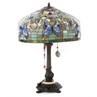 Art glass table lamp