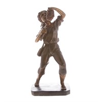 Contemporary bronze of young boy