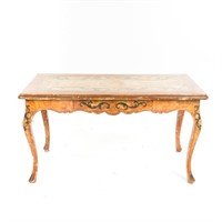 Italianesque faux-painted console table