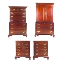 Kincaid four-piece mahogany bedroom set