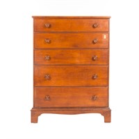Federal style pine semi-tall chest