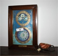 Vintage Astrology clock in wood case