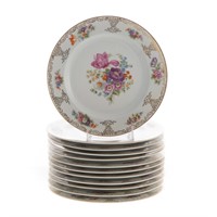 Twelve Bavarian dinner plates