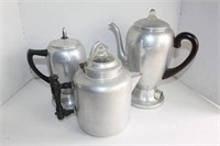 Vintage coffee pots metal