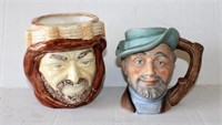Facial figural mugs