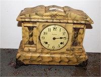 Waterbury columnar encased mantle clock