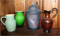 Vases & pitcher lot