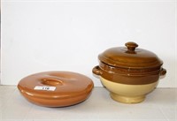 Crock bowl & warmer with lids