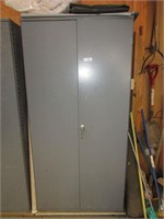 Metal Cabinet and Contents