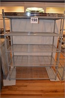 Metal Shelving 4 x 2 x 5', 7 shelves