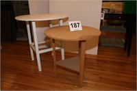 2 round "decorator" tables
