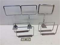 (7)  Display Holders  11 x7 Stand Up