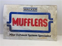 Walker Mufflers Steel One Sided Sign  "B"