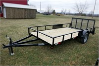 NEW 2017 GRIFFIN 76"X168" UTILITY TRAILER