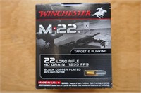 .22LR WINCHESTER M-22 AMMO-40 GRAIN-500 ROUNDS-