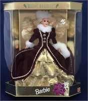 1996 Holiday Barbie - Burgundy/Gold Dress