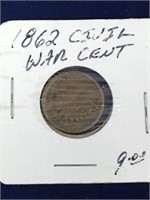 1862 Indian Head Penny, Civil War era