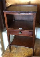 Vintage Mahogany 1 drawer nightstand