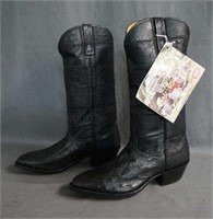Nocona Full Quill Ostrich Cowboy Boots Size 7.5 D