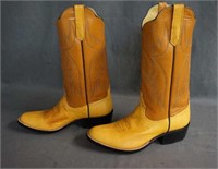 Rios of Mercedes Ostrich Cowboy Boots Size 7.5 D