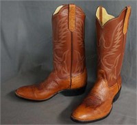 Rios of Mercedes Ostrich Cowboy Boots Size 8 D